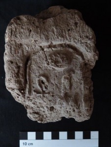 The piece of mud with impressions of cartouche shaped stamps from SAF5.