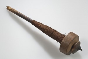 One example of a wooden spindle.