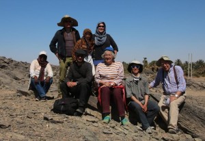 The AcrossBorders team with Dietrich and Rosemarie Klemm at Gorgod in the Third Cataract region.